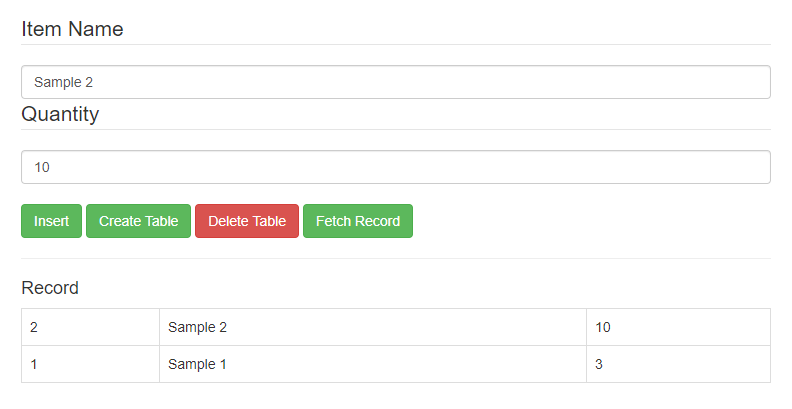 SQL Database with Only HTML5 and JavaScript