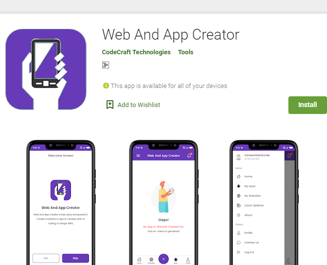 Web And App Creator